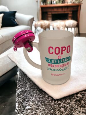 Caneca com campainha - Copo de cervejeira 400ml