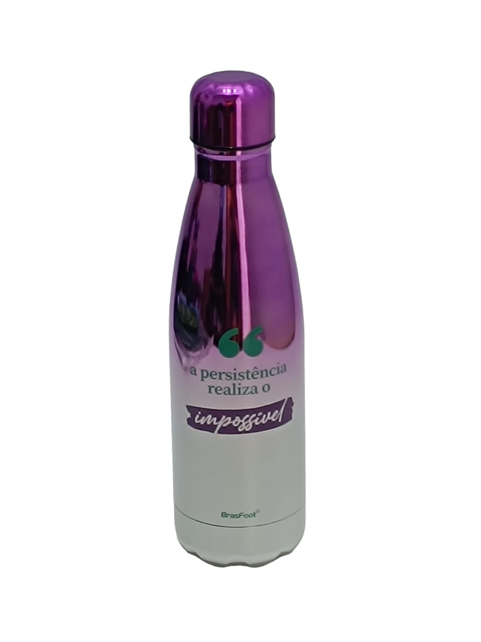 Garrafa Térmica Metal Neo 500Ml - Persistência Realiza O Impossível - Imagem 2