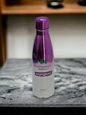 Garrafa Térmica Metal Neo 500Ml - Persistência Realiza O Impossível