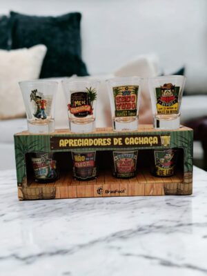 Copo Dose C/ 4Un - Cachaça Caipira