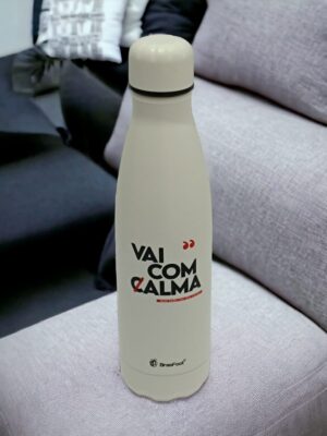 Garrafa Térmica Metal Neo 500Ml - Vai Com Calma
