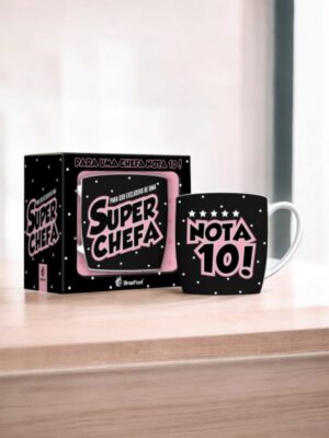 Caneca Porcelana Chefa Nota 10 - 300ml