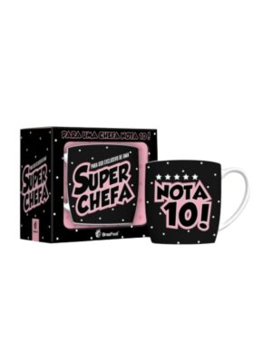 Caneca Porcelana Chefa Nota 10 - 300ml