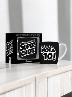 Caneca Porcelana Chefe Nota 10 - 300ml