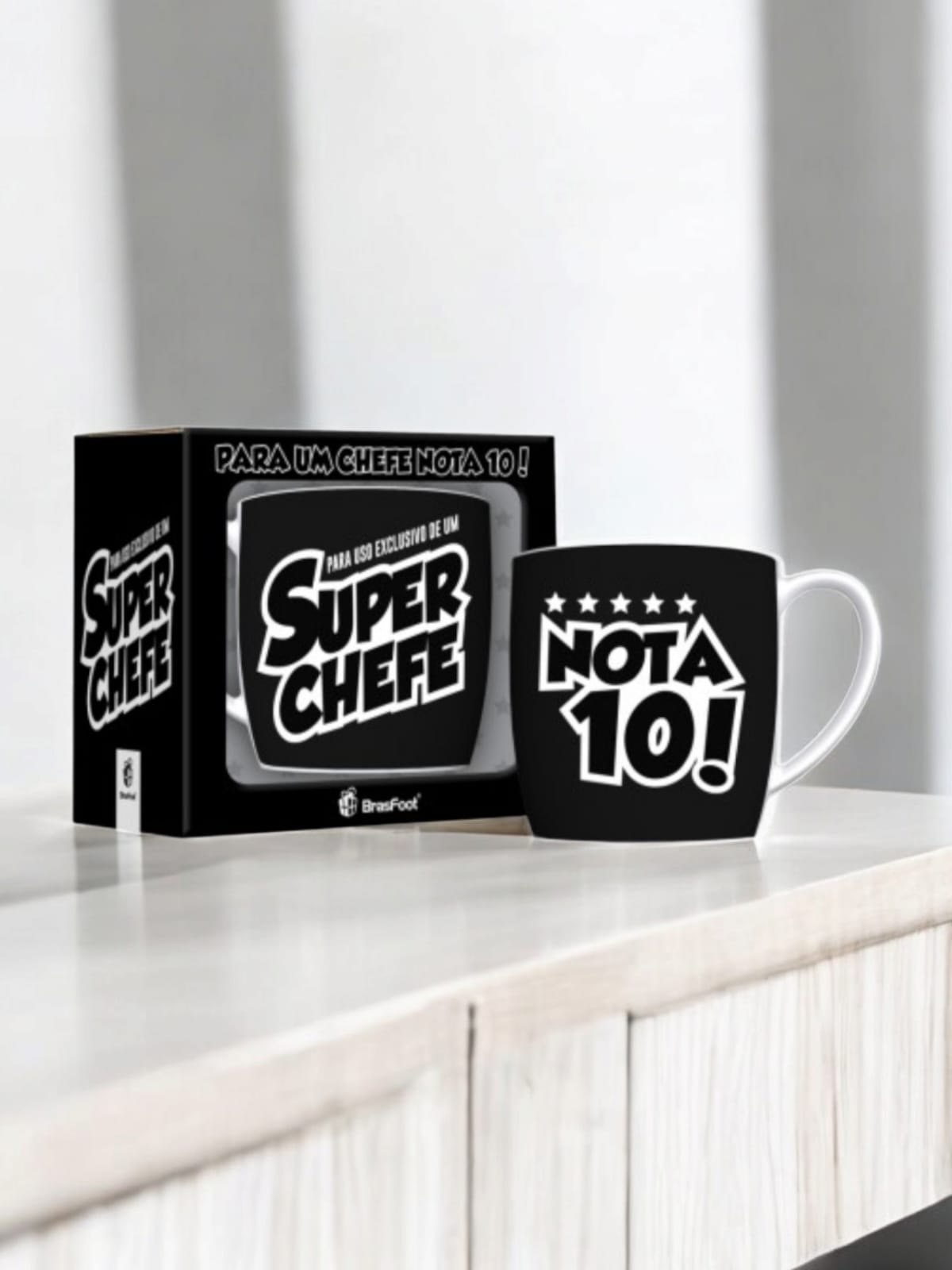 Caneca Porcelana Chefe Nota 10 - 300ml