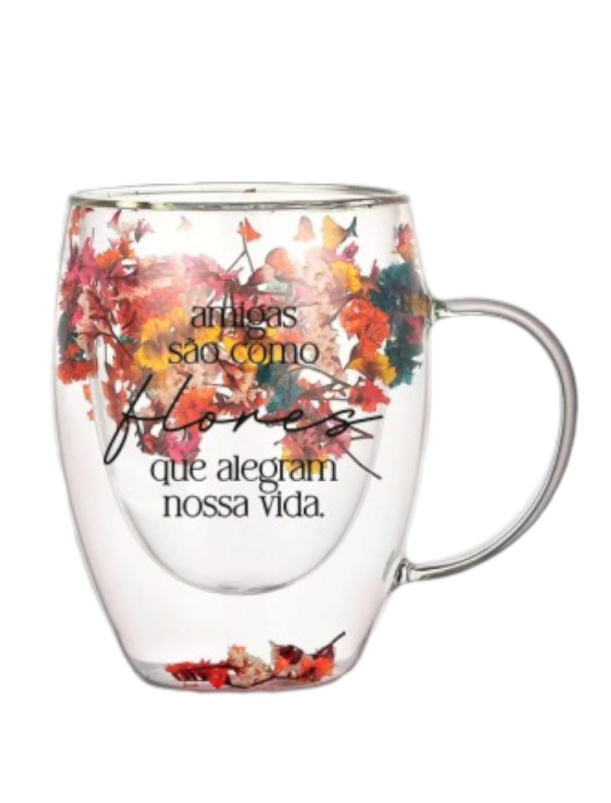 CANECA VIDRO FLOWER - FLORES QUE ALEGRAM - Imagem 2