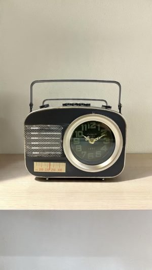RELÓGIO DECORATIVO RADIO RETRÔ