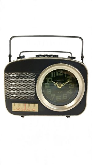 RELÓGIO DECORATIVO RADIO RETRÔ