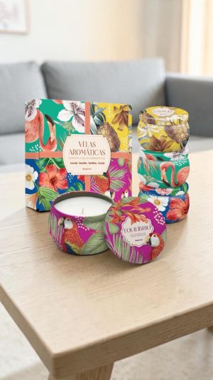 KIT 4 VELAS AROMÁTICAS