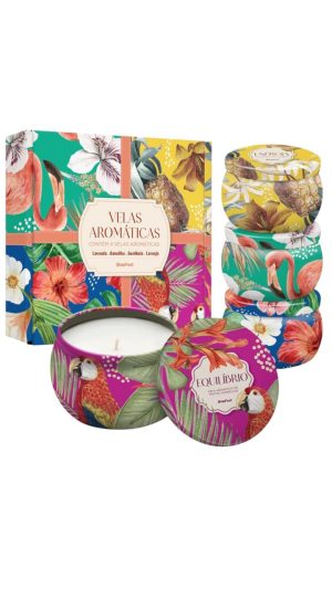 KIT 4 VELAS AROMÁTICAS