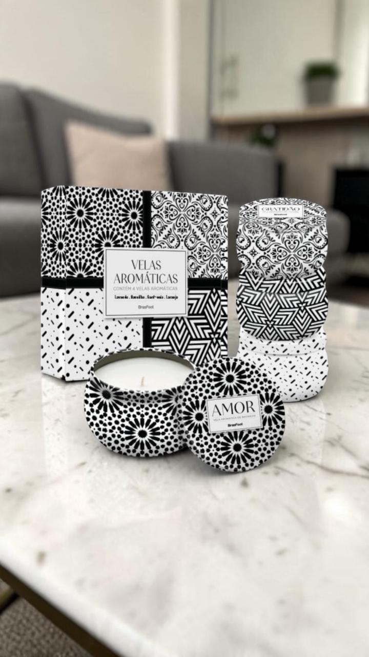KIT 4 VELAS AROMÁTICAS