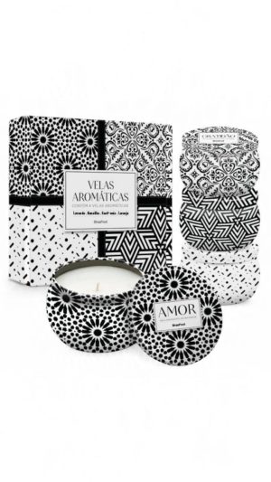 KIT 4 VELAS AROMÁTICAS