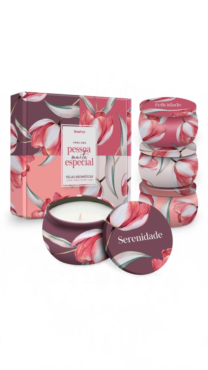 KIT COM 4 VELAS AROMÁTICAS - Imagem 2